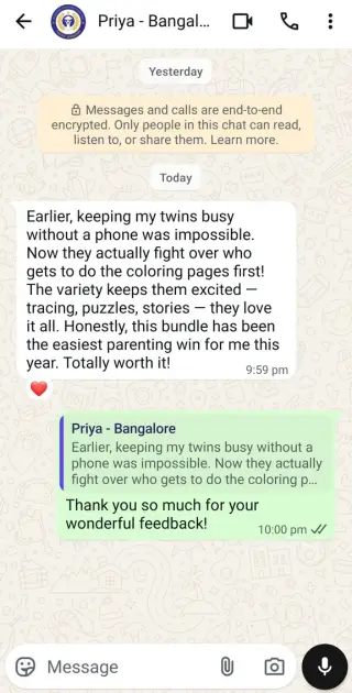 Priya - Bangalore review